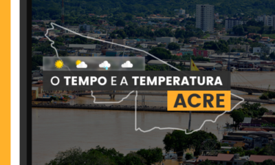 PREVISÃO DO TEMPO: Acre tem possibilidade de chuva isolada na noite desta sexta-feira (19)