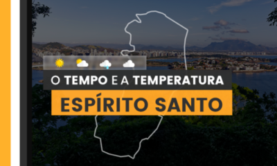 PREVISÃO DO TEMPO: Espírito Santo espera muitas nuvens, mas sem chuvas, nesta sexta-feira (19)