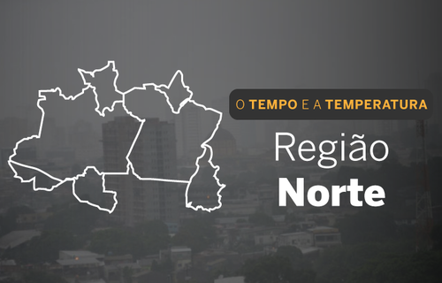 PREVISÃO DO TEMPO: domingo (21) com chuva em regiões do Norte