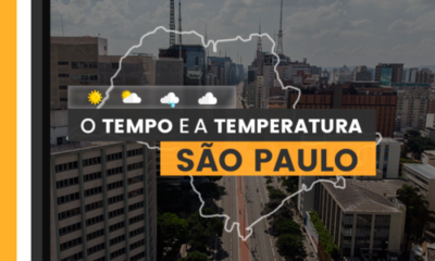 PREVISÃO DO TEMPO: quarta-feira (31) com alerta para acumulado de chuva, baixa umidade e queda de temperaturas em São Paulo