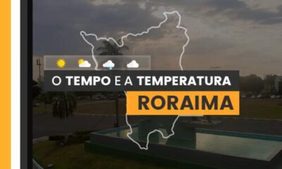 PREVISÃO DO TEMPO: quarta-feira (31) com alerta para chuvas em Roraima