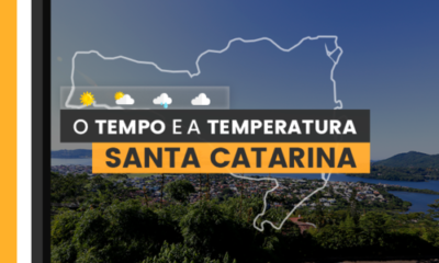 PREVISÃO DO TEMPO: sexta-feira (26) tem possibilidade de chuva em Santa Catarina