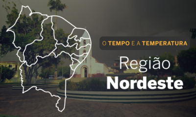 PREVISÃO DO TEMPO: segunda-feira (5) com possibilidade de chuva em quase toda a faixa leste do Nordeste