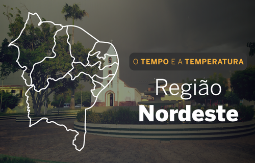 PREVISÃO DO TEMPO: segunda-feira (5) com possibilidade de chuva em quase toda a faixa leste do Nordeste