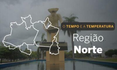 PREVISÃO DO TEMPO: Norte terá pancadas de chuva no domingo (22)