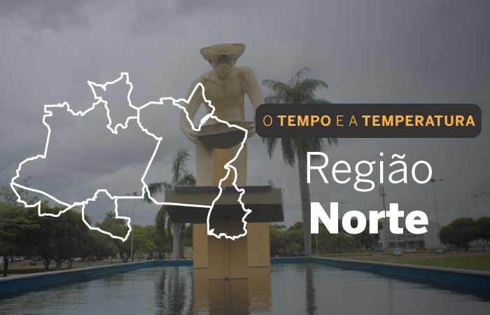 PREVISÃO DO TEMPO: segunda-feira (9) com chuvas em regiões do Norte