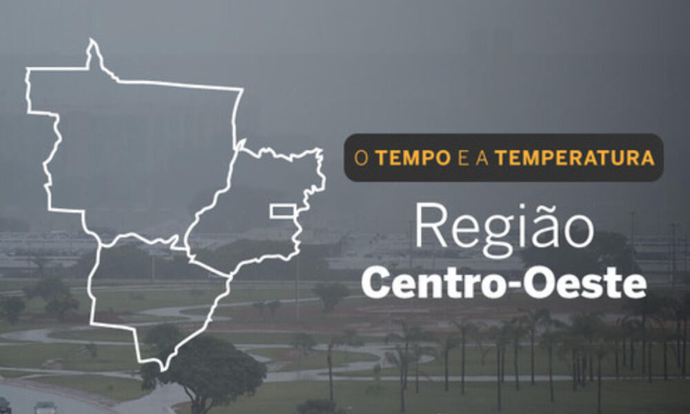 PREVISÃO DO TEMPO: tempo chuvoso predomina no Centro-Oeste, nesta sexta-feira (25)