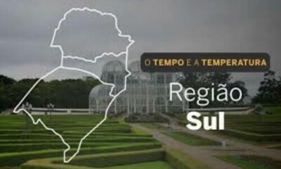 PREVISÃO DO TEMPO: Sul terá tempestade nesta quinta-feira (28)