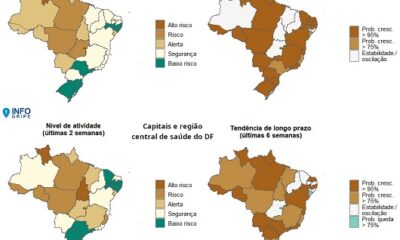 InfoGripe: 12 das 27 unidades federativas apresentam incidência de SRAG em nível de alerta